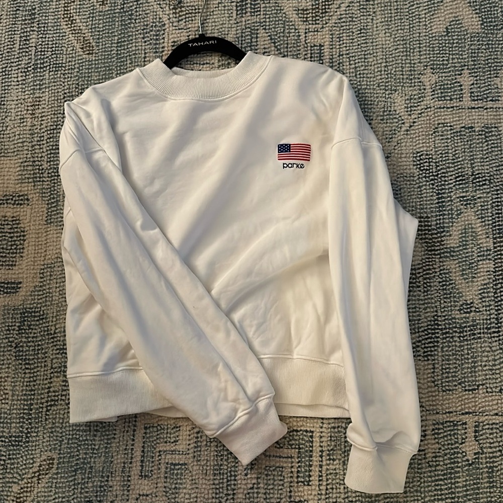 PARKE SHRUNKEN CROPPED CREWNECK